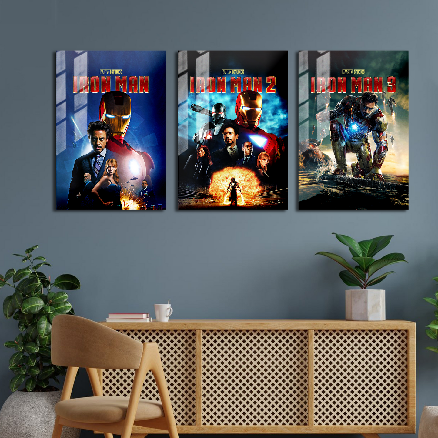 Iron Man MCU Trilogy Poster Set