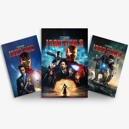 Iron Man MCU Trilogy Poster Set