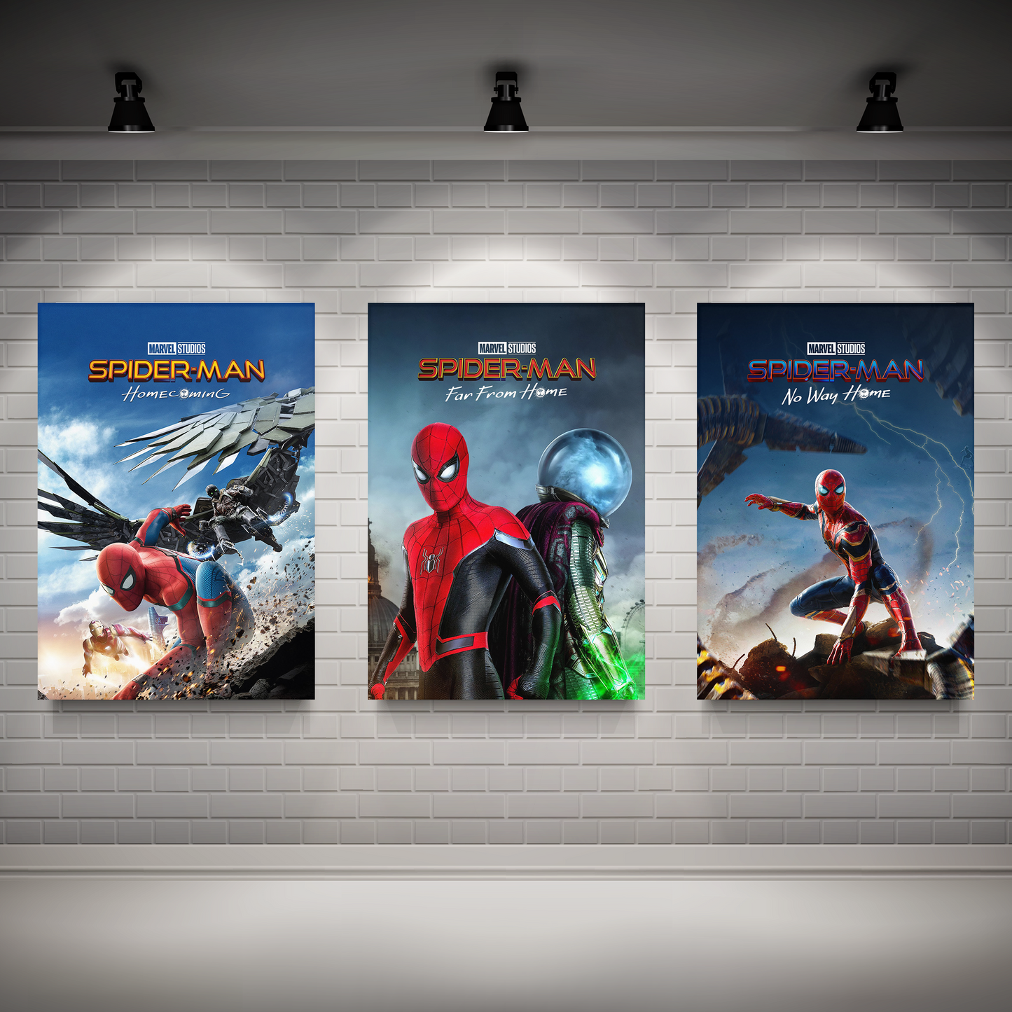 Spiderman MCU Trilogy Poster Set