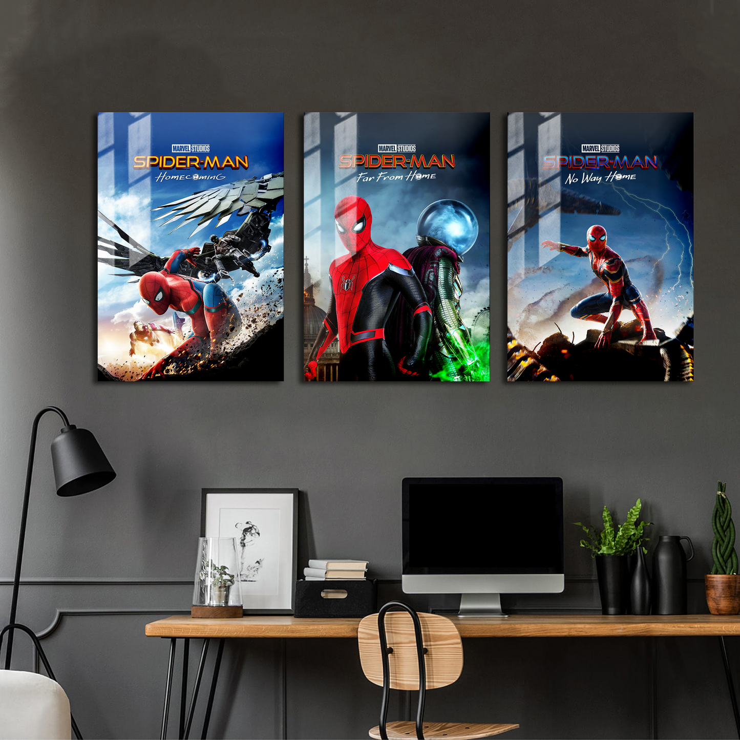 Spiderman MCU Trilogy Poster Set