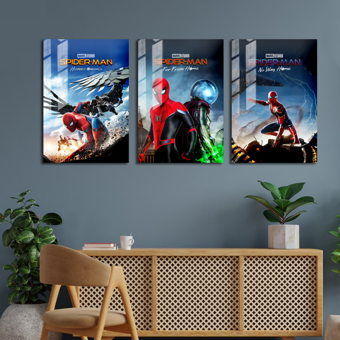 Spiderman MCU Trilogy Poster Set