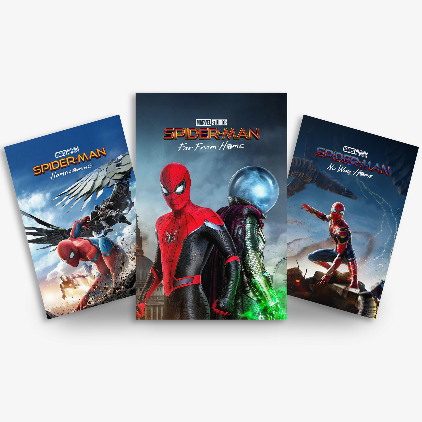 Spiderman MCU Trilogy Poster Set