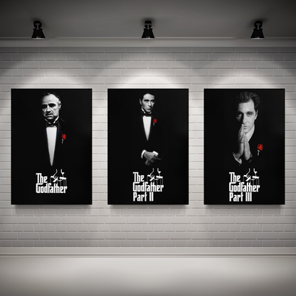 The Godfather Classic Trilogy Poster Set