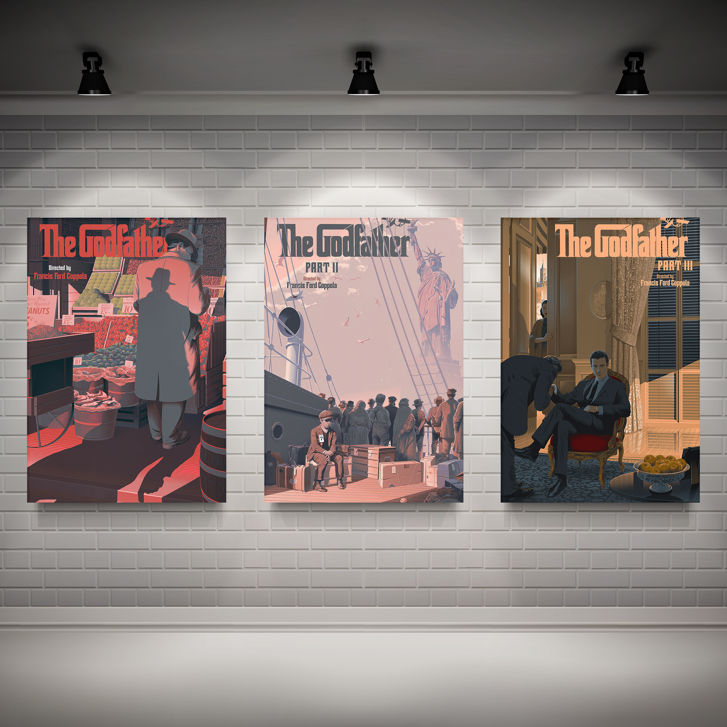 The Godfather Minimalist Trilogy Poster Set