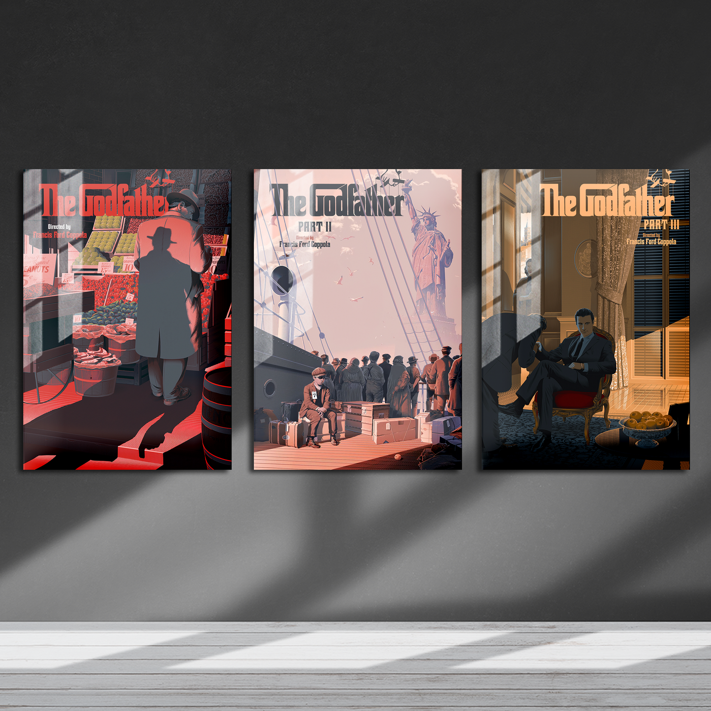 The Godfather Minimalist Trilogy Poster Set