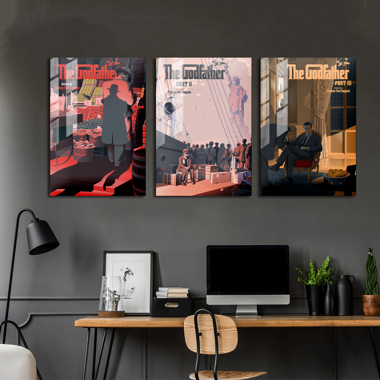 The Godfather Minimalist Trilogy Poster Set