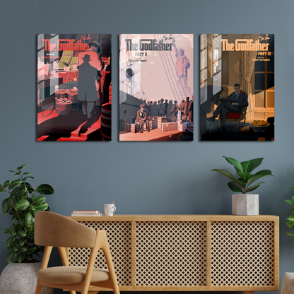 The Godfather Minimalist Trilogy Poster Set
