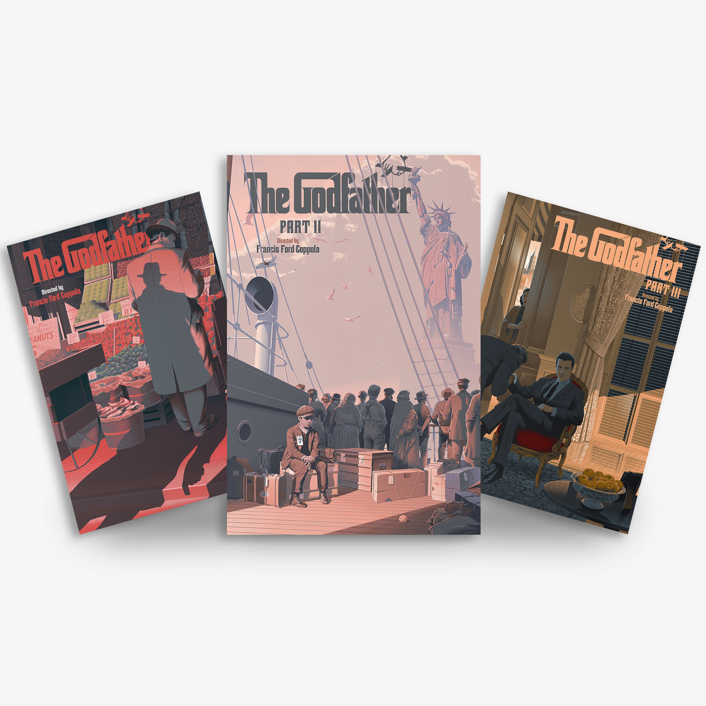 The Godfather Minimalist Trilogy Poster Set