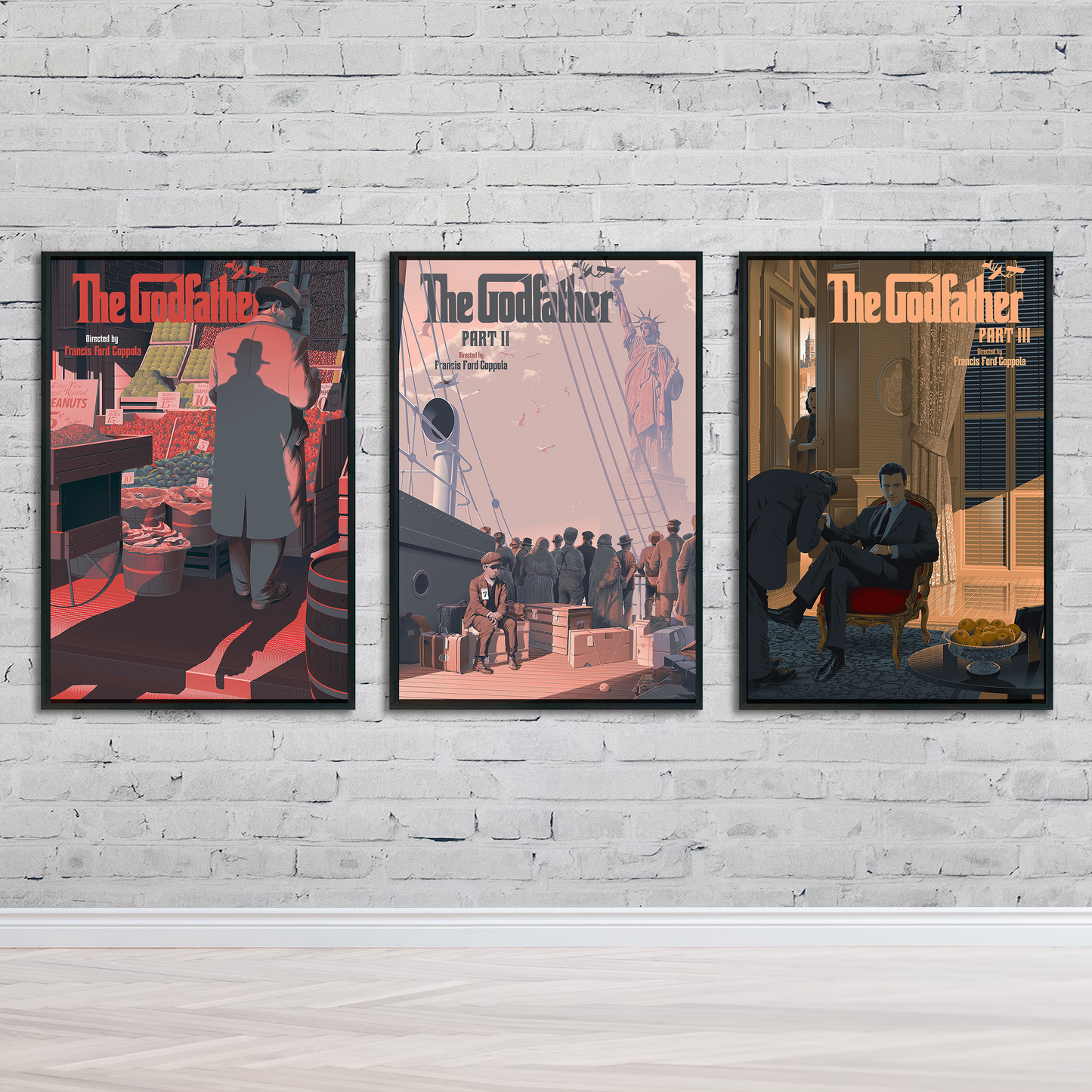 The Godfather Minimalist Trilogy Poster Set