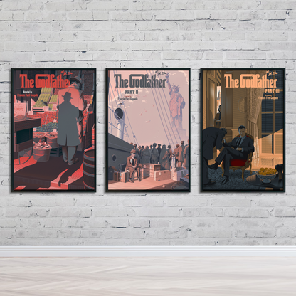 The Godfather Minimalist Trilogy Poster Set