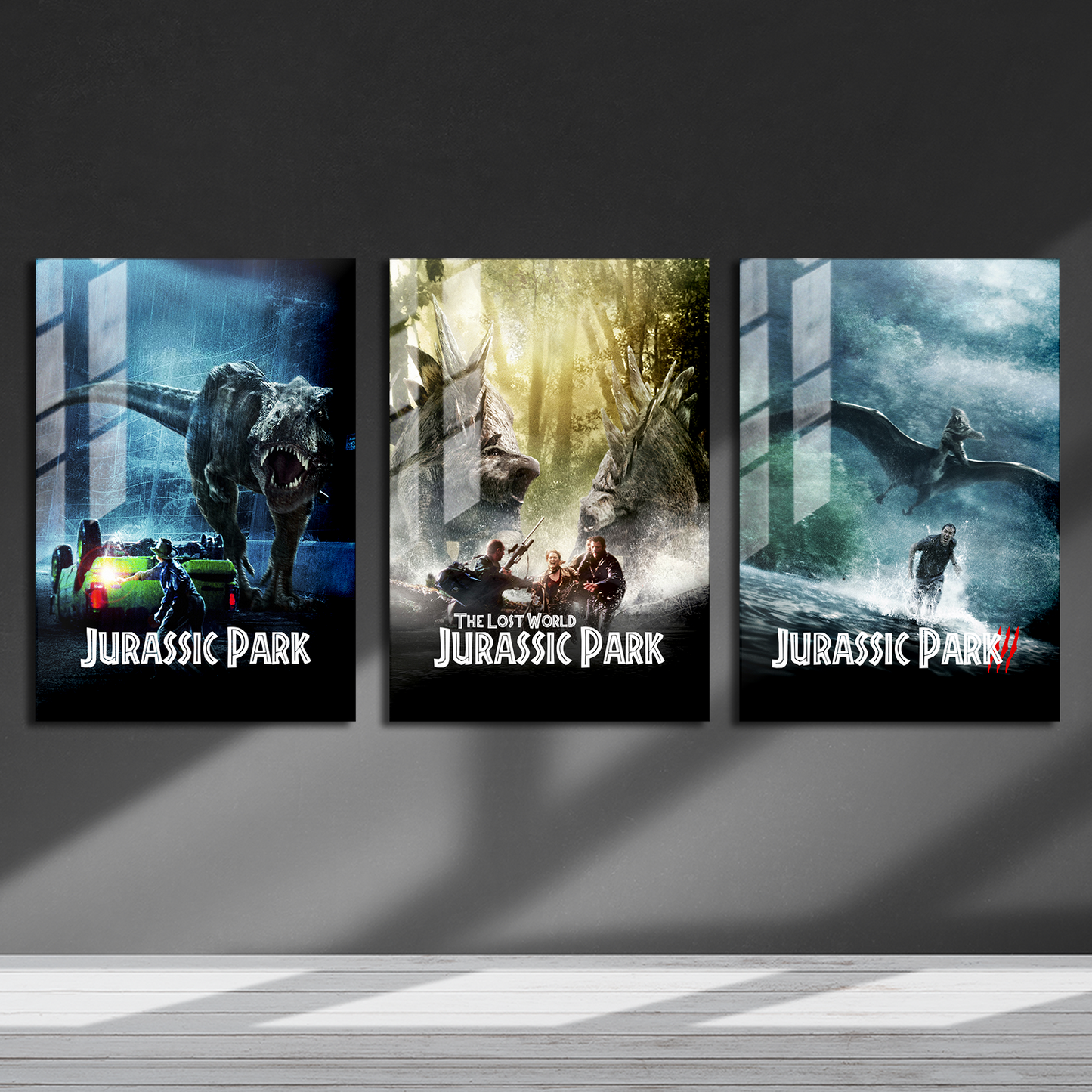 Jurassic Park Classic Trilogy Poster Set