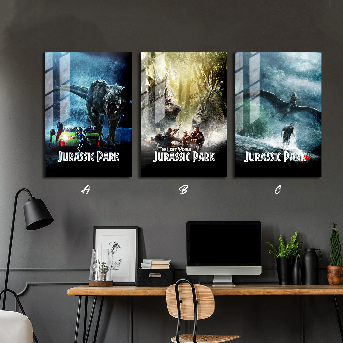 Jurassic Park Classic Trilogy Poster Set