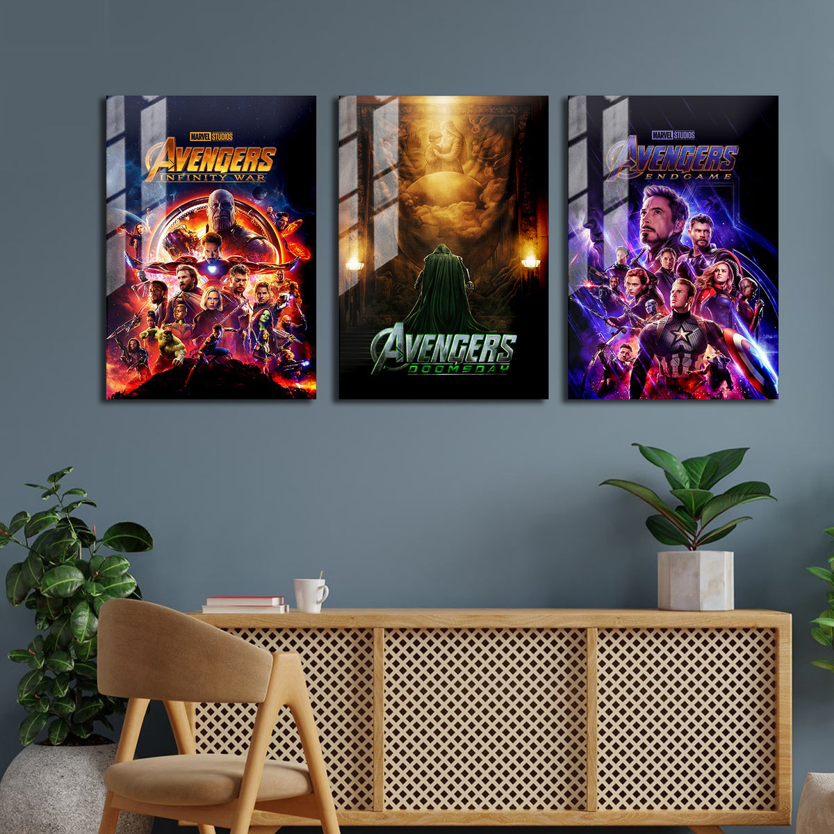 Classic Avengers - Doomsday Movie Metal Poster Set
