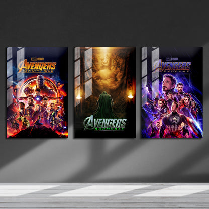 Classic Avengers - Doomsday Movie Metal Poster Set