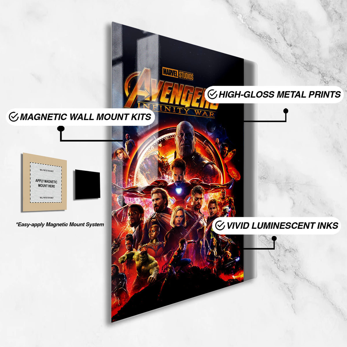 Classic Avengers - Doomsday Movie Metal Poster Set