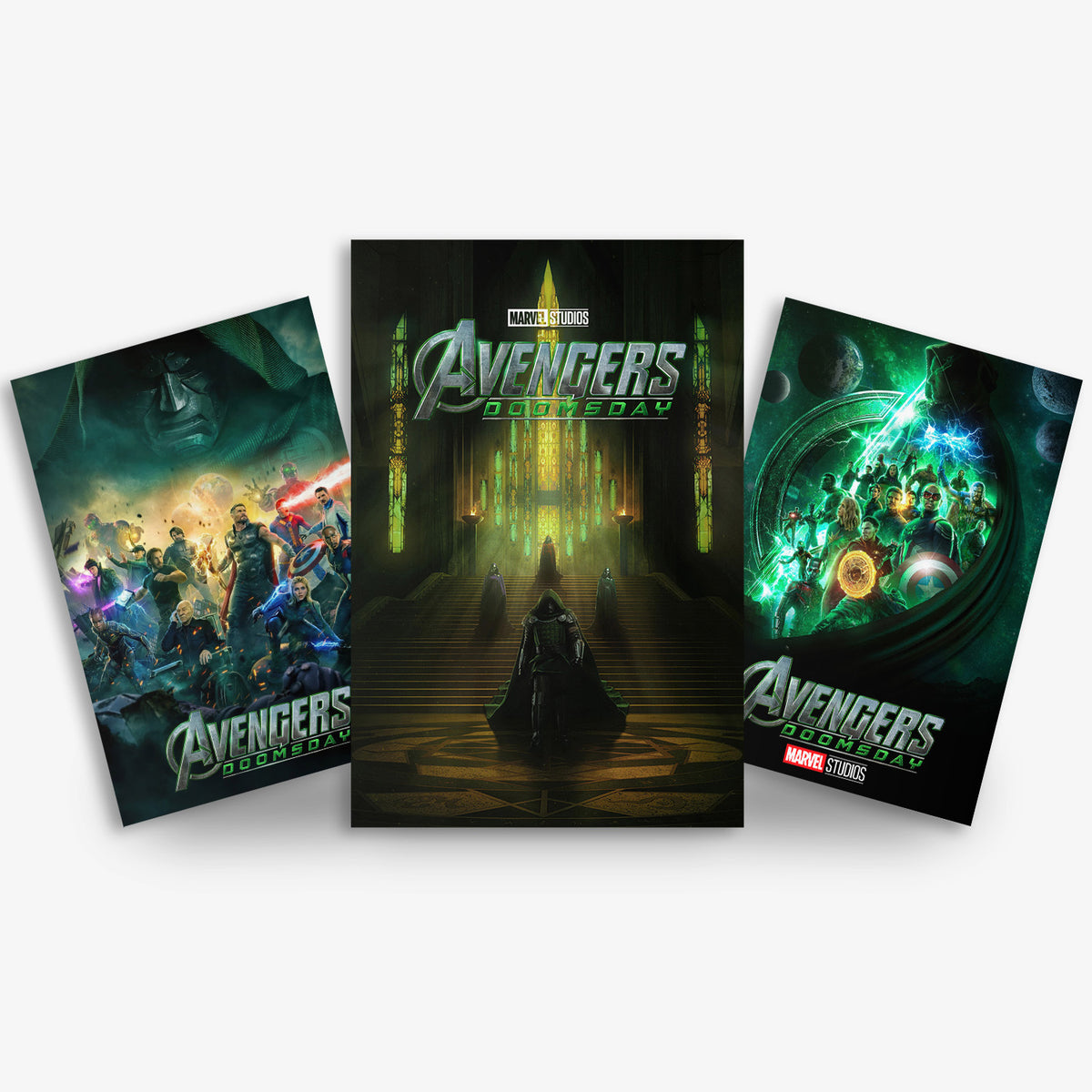 Avengers Doomsday Trilogy Movie Poster Set