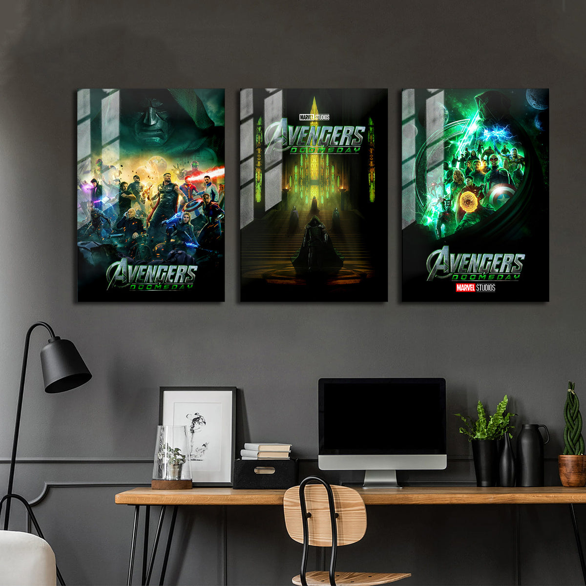 Avengers Doomsday Trilogy Movie Metal Poster Set
