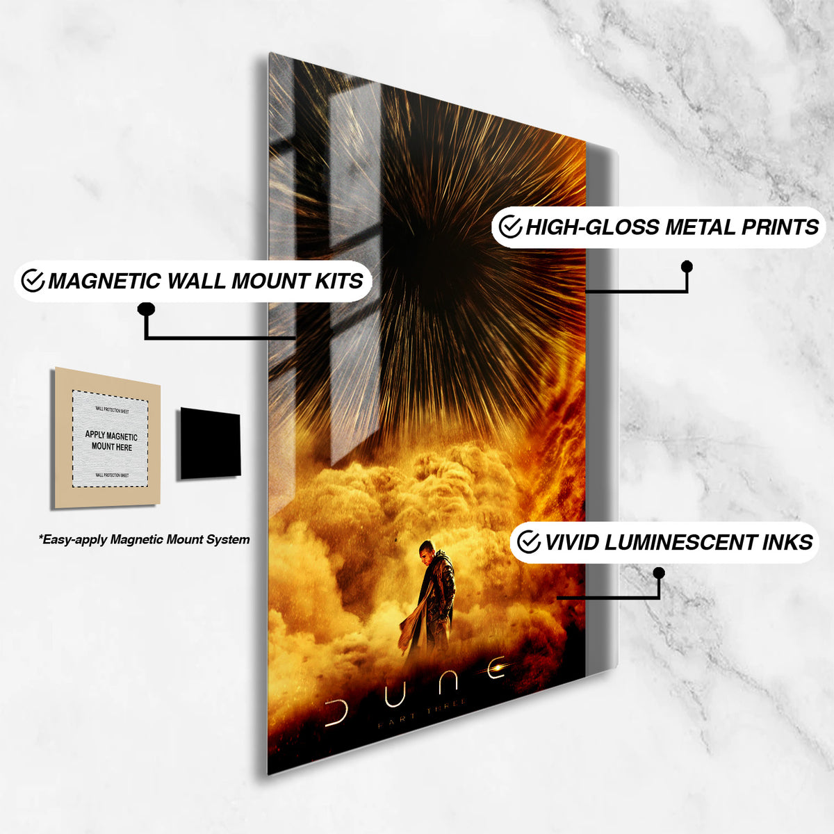 Dune Part Three Movie Metal Poster Set