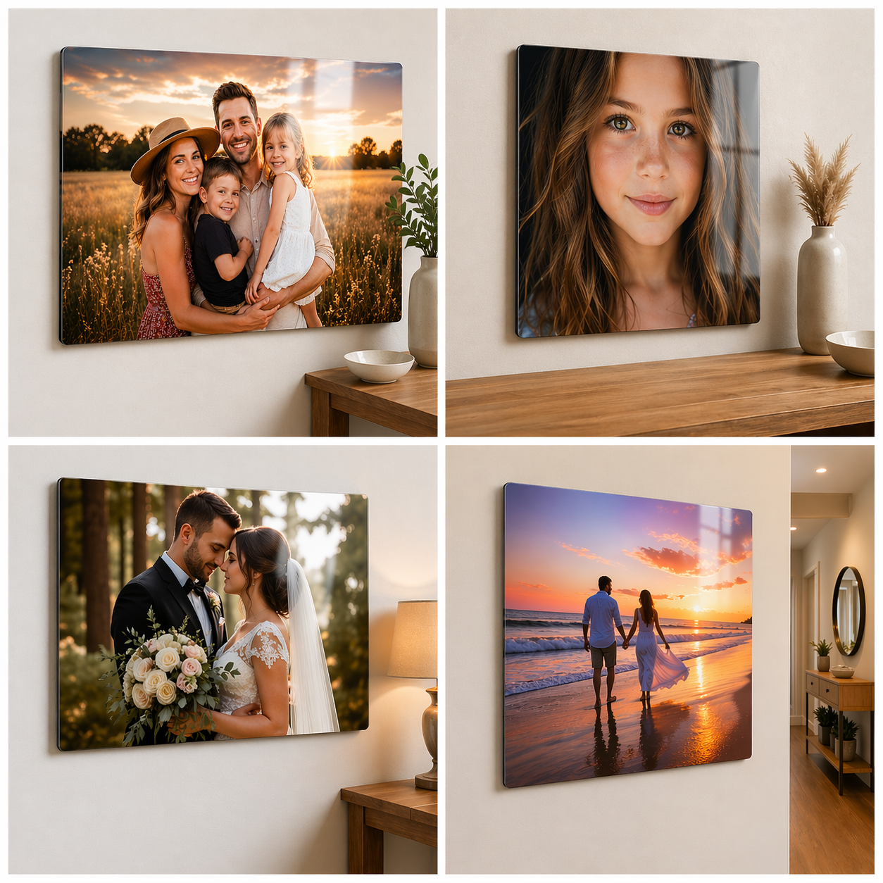 Portrait Metal Poster Print - Upload & Create