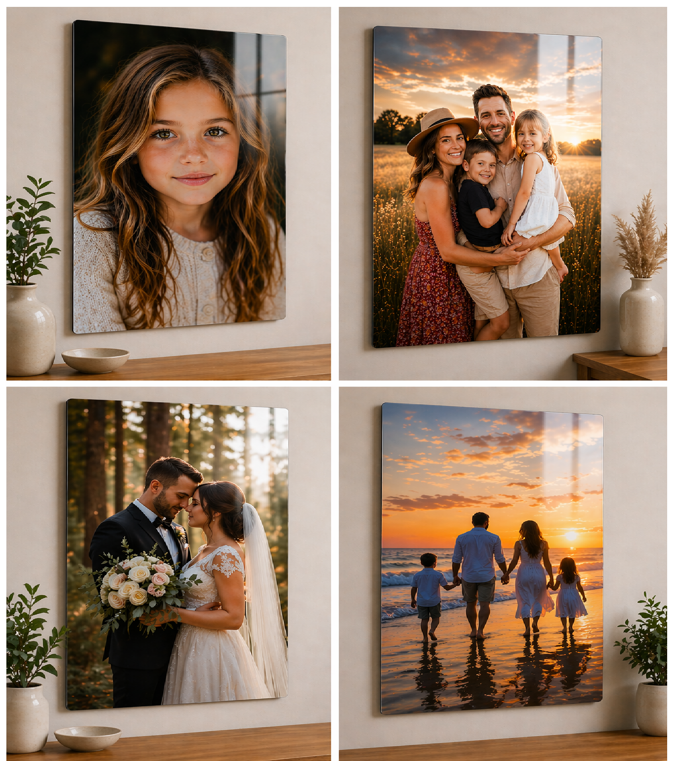 Portrait Metal Poster Print - Upload & Create