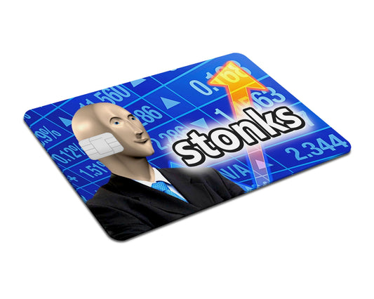 Flex Designs Credit Card Stonks Full Skins - Meme Quotes & Debit Card Skin