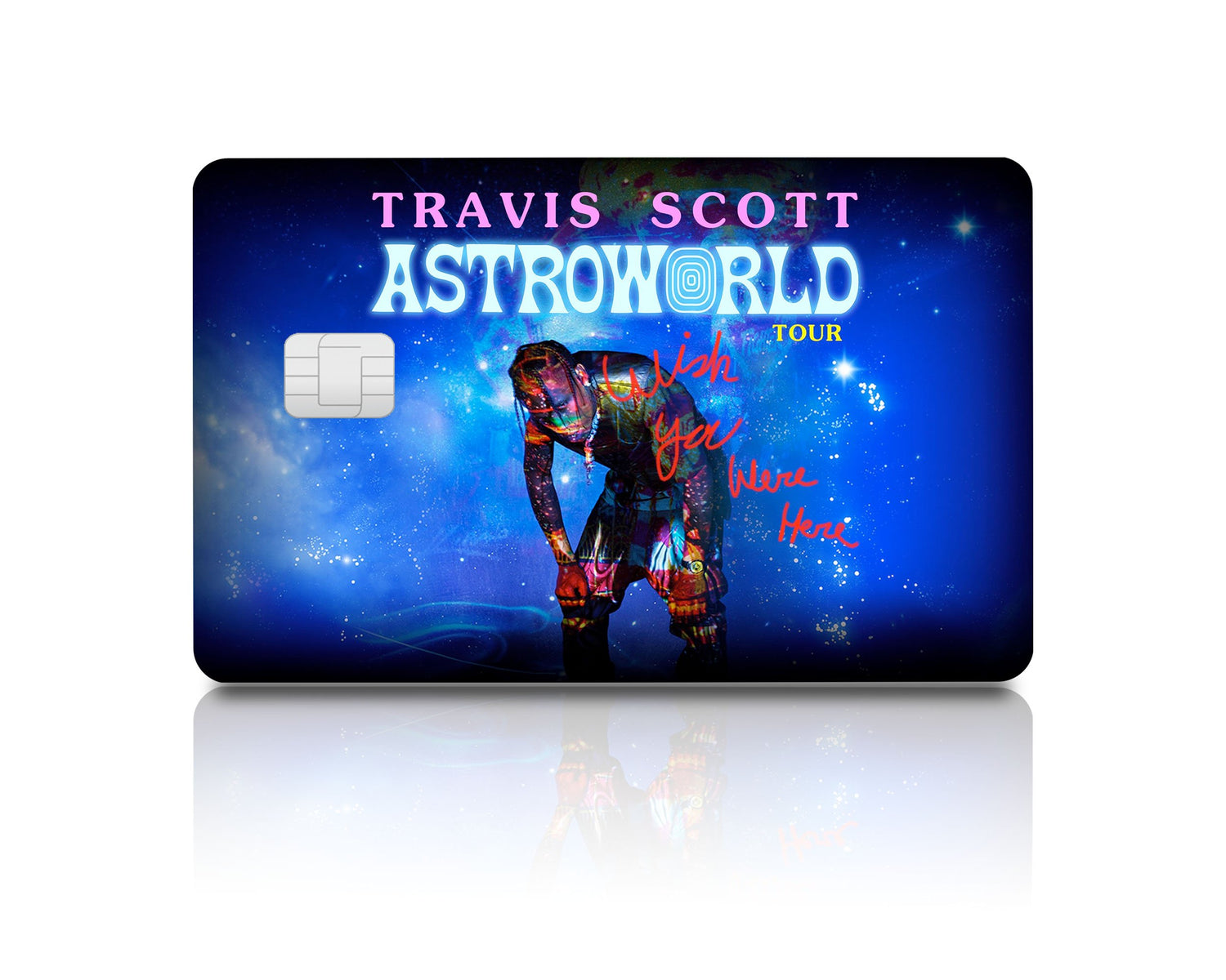 Travis Scott Astroworld Wish You Were Here Credit Card & Debit Card Sk –  Flex Design Store