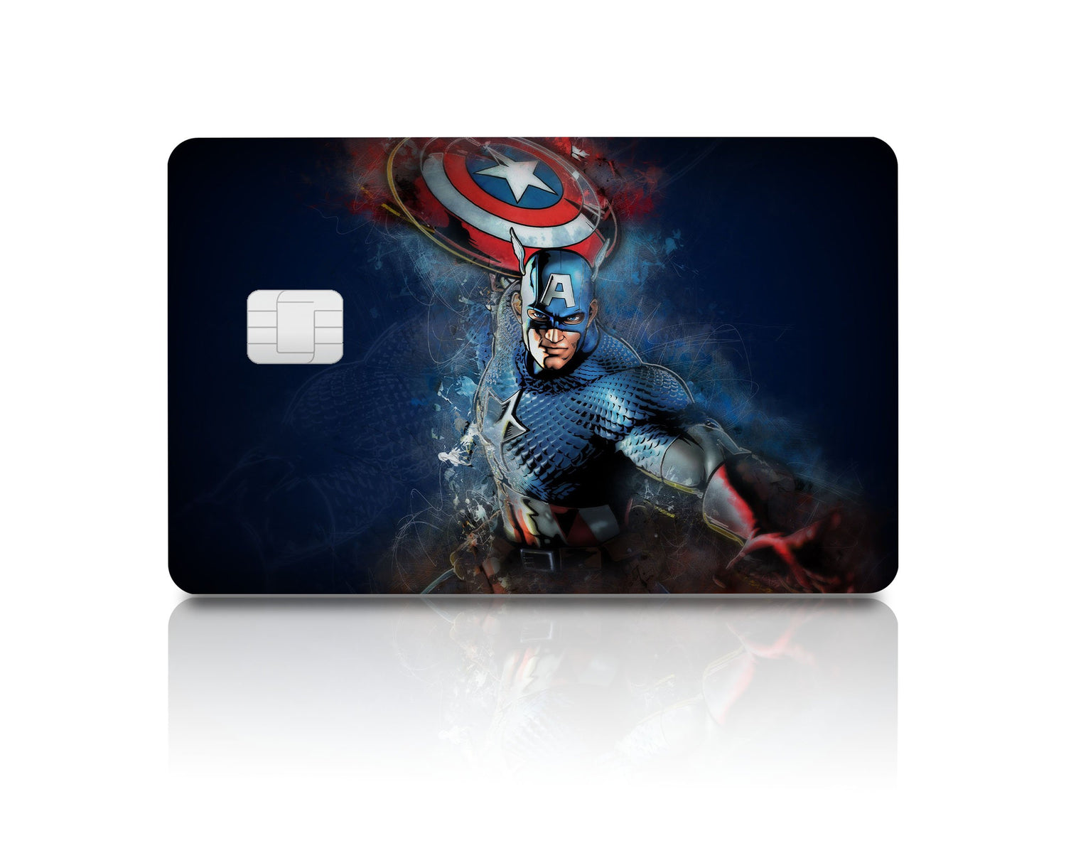 Flex Designs Credit Card Captain America Full Skins - Superhero Marvel & Debit Card Skin