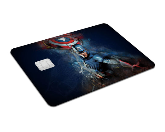 Flex Designs Credit Card Captain America Full Skins - Superhero Marvel & Debit Card Skin