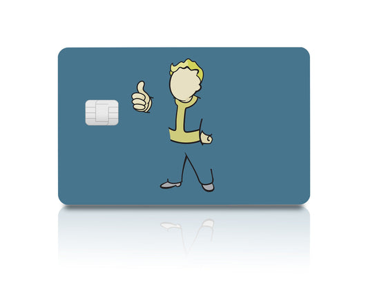 Flex Designs Credit Card Vault Boy Full Skins - Gaming Fallout & Debit Card Skin