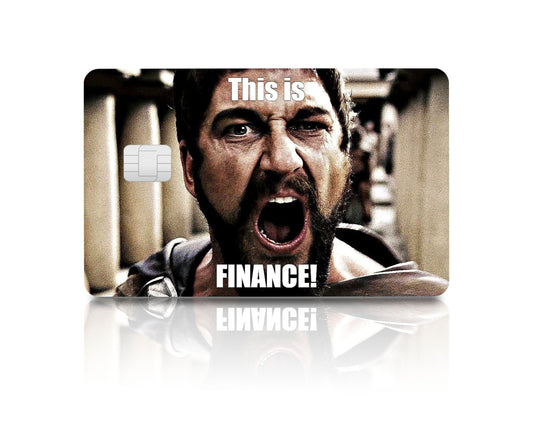 Flex Designs Credit Card This is Finance Full Skins - Meme Quotes & Debit Card Skin