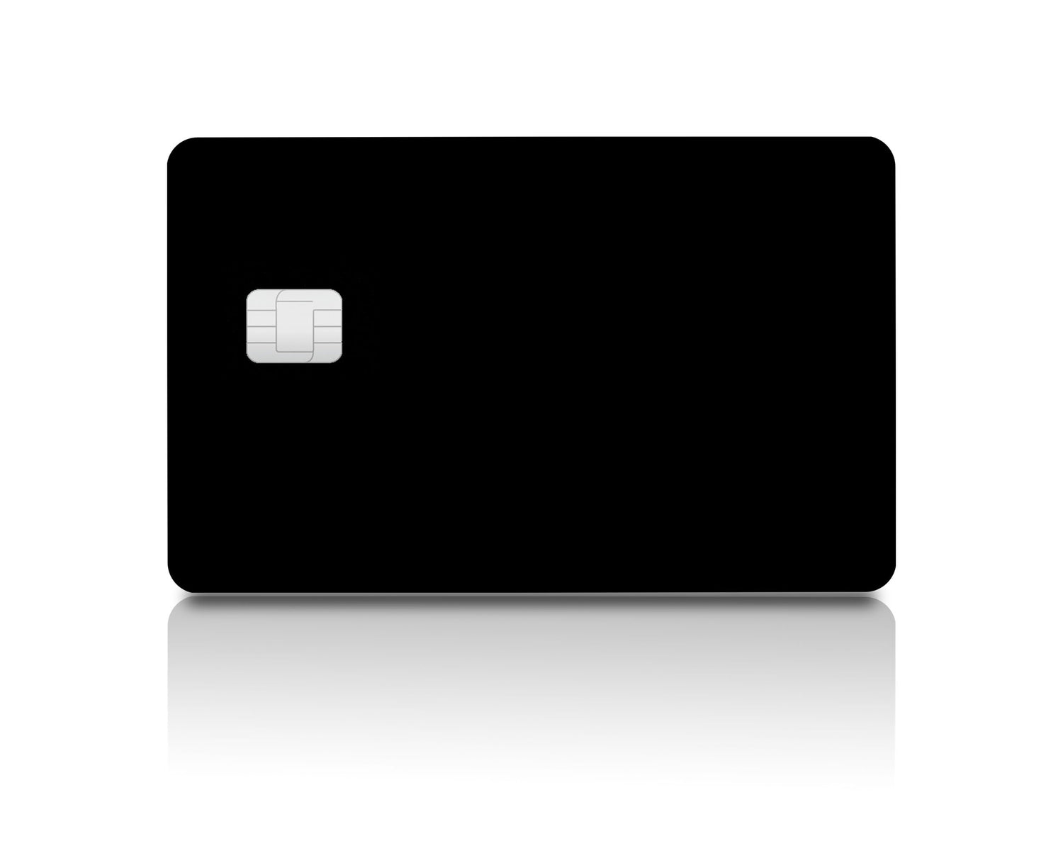 Wrapcart 8 cm Black lV Debit/Credit Card Skin Window Cut - Square
