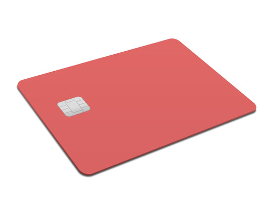 Flex Designs Credit Card Coral Red Full Skins - Pattern  & Debit Card Skin