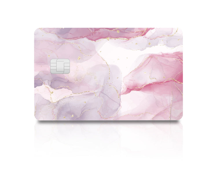 Flex Designs Credit Card Pink Alcohol Ink Full Skins - Pattern  & Debit Card Skin