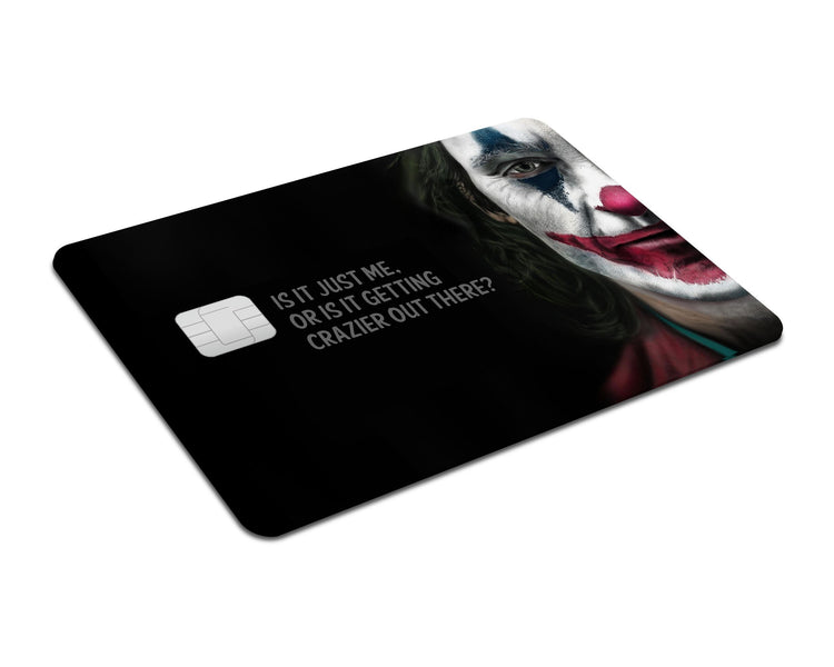 Flex Designs Credit Card Joker Minimalist Full Skins - Meme Quotes & Debit Card Skin