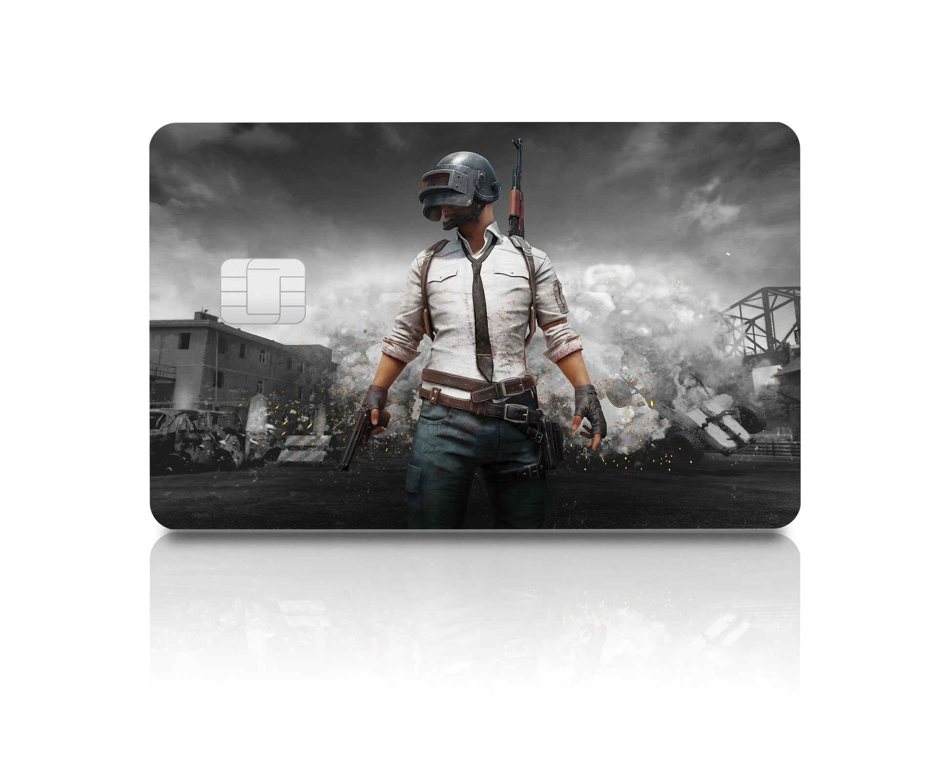 Flex Designs Credit Card PUBG Guy Full Skins - Game PUBG & Debit Card Skin