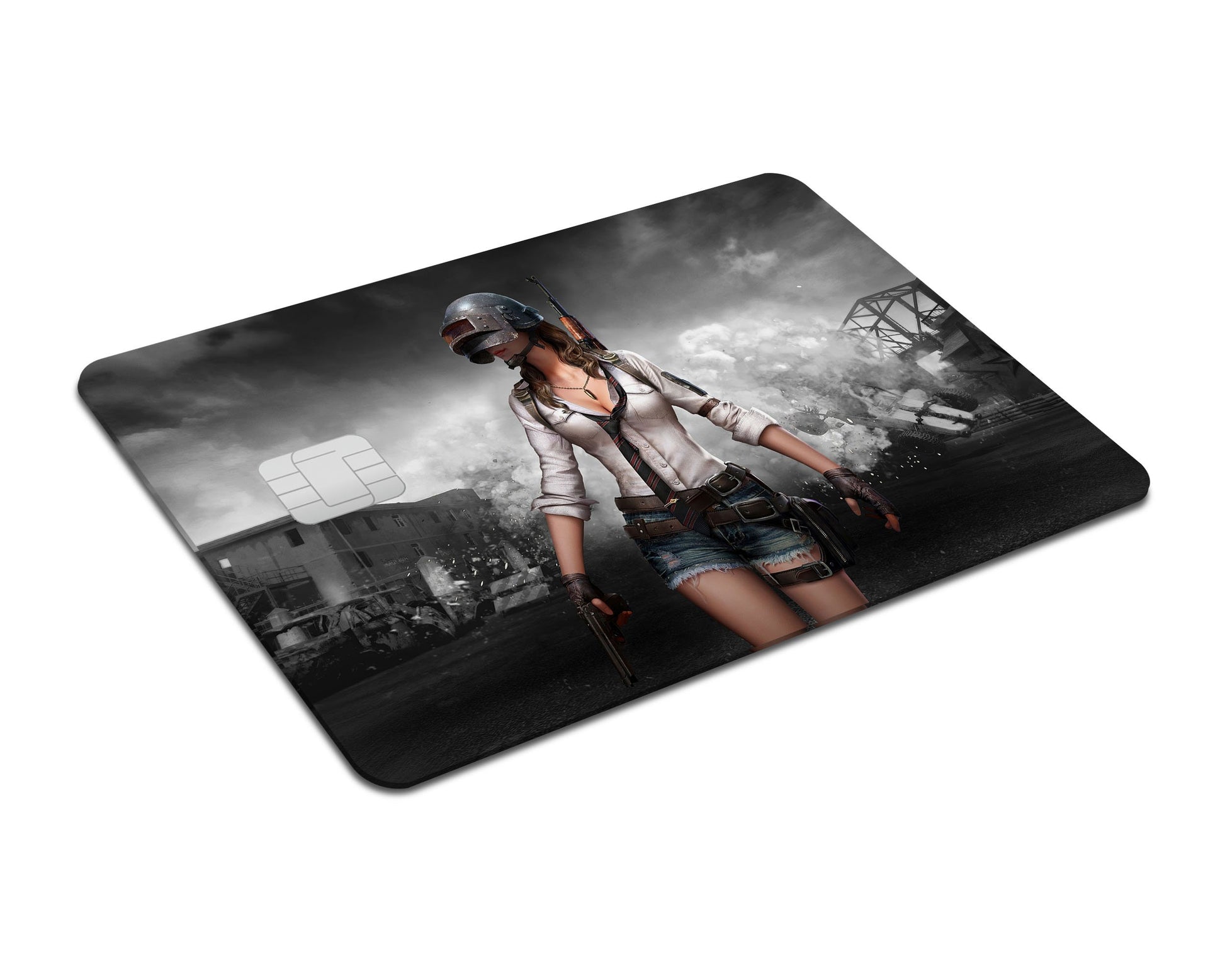 Flex Designs Credit Card PUBG Girl Full Skins - Game PUBG & Debit Card Skin