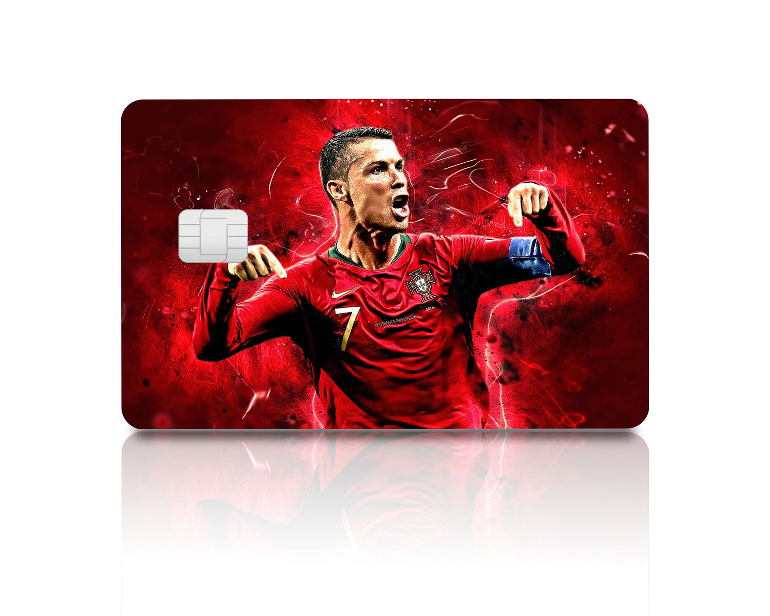 Flex Designs Credit Card Ronaldo Portugal National Team Full Skins - Sports Soccer & Debit Card Skin
