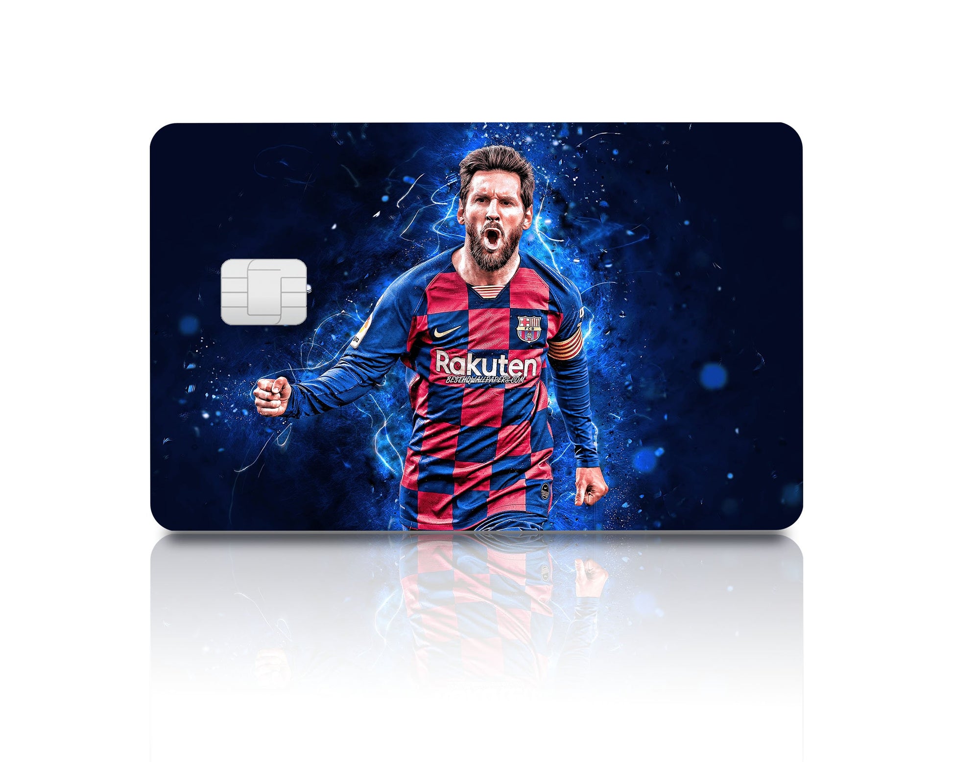 Flex Designs Credit Card Barcelona Messi Full Skins - Sports Soccer & Debit Card Skin