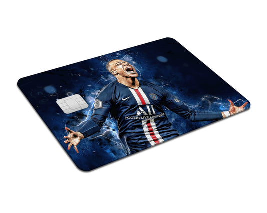 Flex Designs Credit Card PSG Kylian Mbappe Celebration Full Skins - Sports Soccer & Debit Card Skin