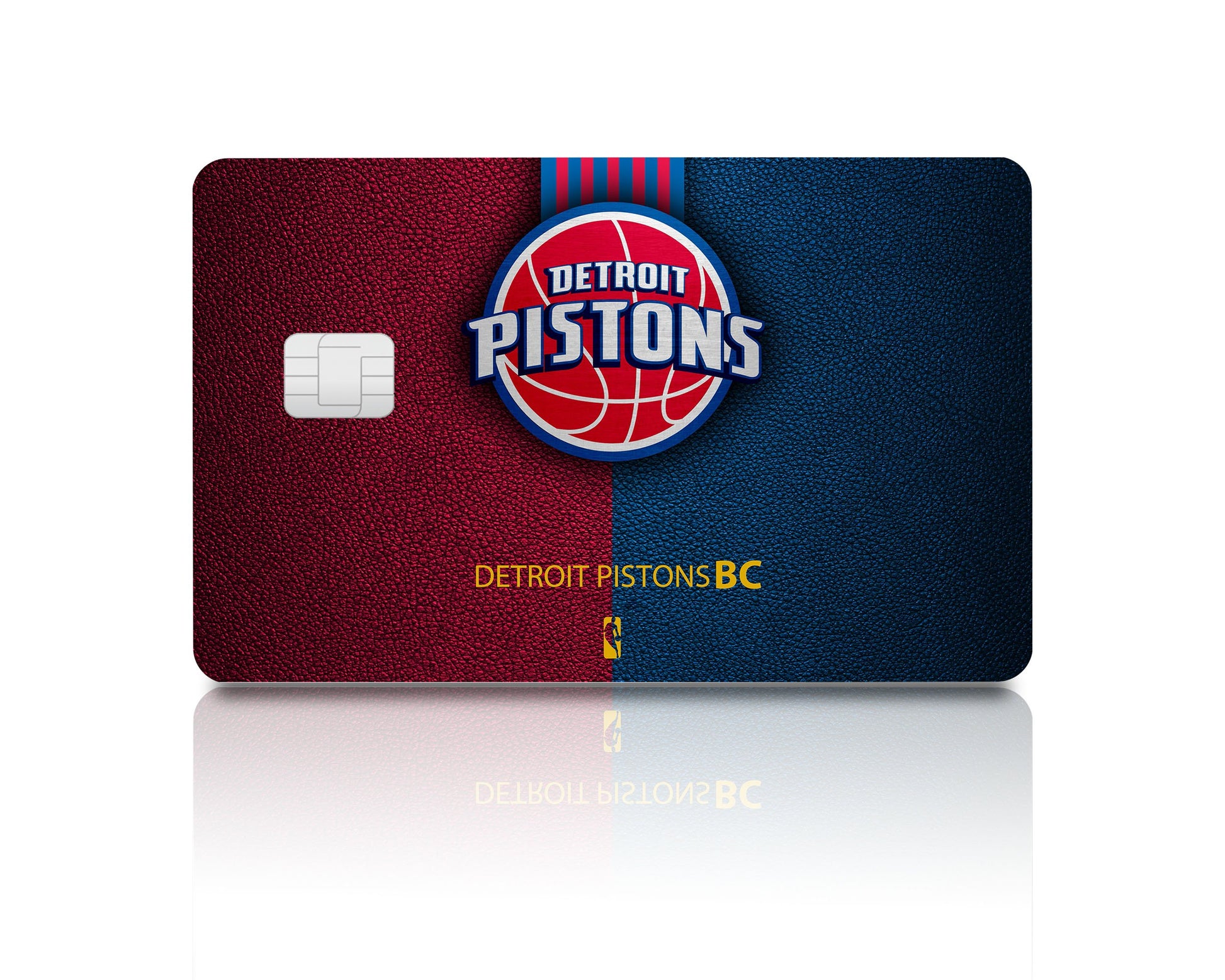 Flex Designs Credit Card Detroit Pistons Full Skins - Sports Basketball & Debit Card Skin