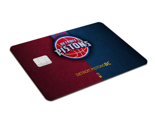 Flex Designs Credit Card Detroit Pistons Full Skins - Sports Basketball & Debit Card Skin